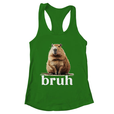 Capybara Cute Design For Men Women Boys Girls Capybara Bruh Shirt & Tank Top | siriusteestore