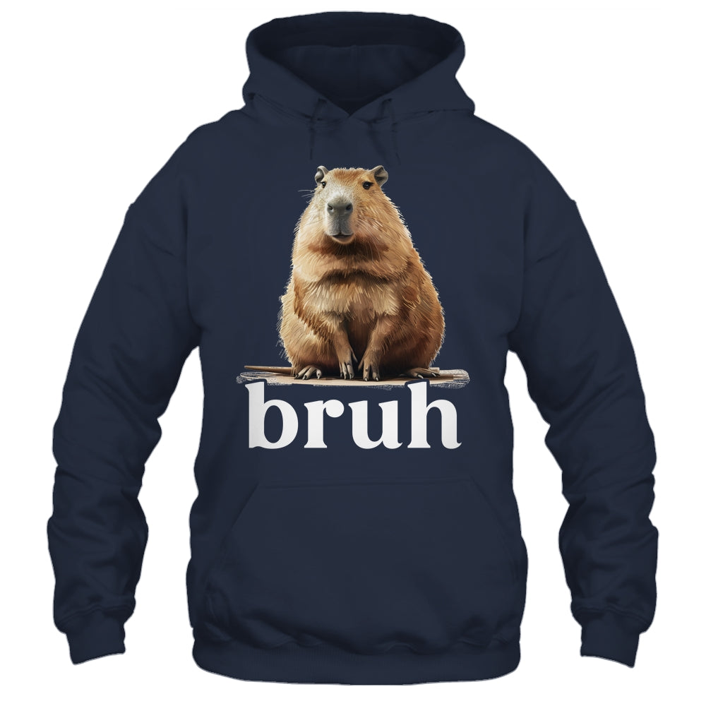 Capybara Cute Design For Men Women Boys Girls Capybara Bruh Shirt & Tank Top | siriusteestore