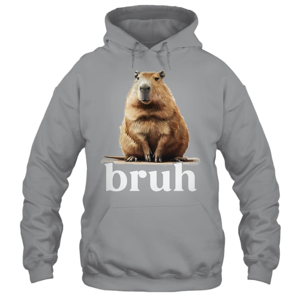 Capybara Cute Design For Men Women Boys Girls Capybara Bruh Shirt & Tank Top | siriusteestore