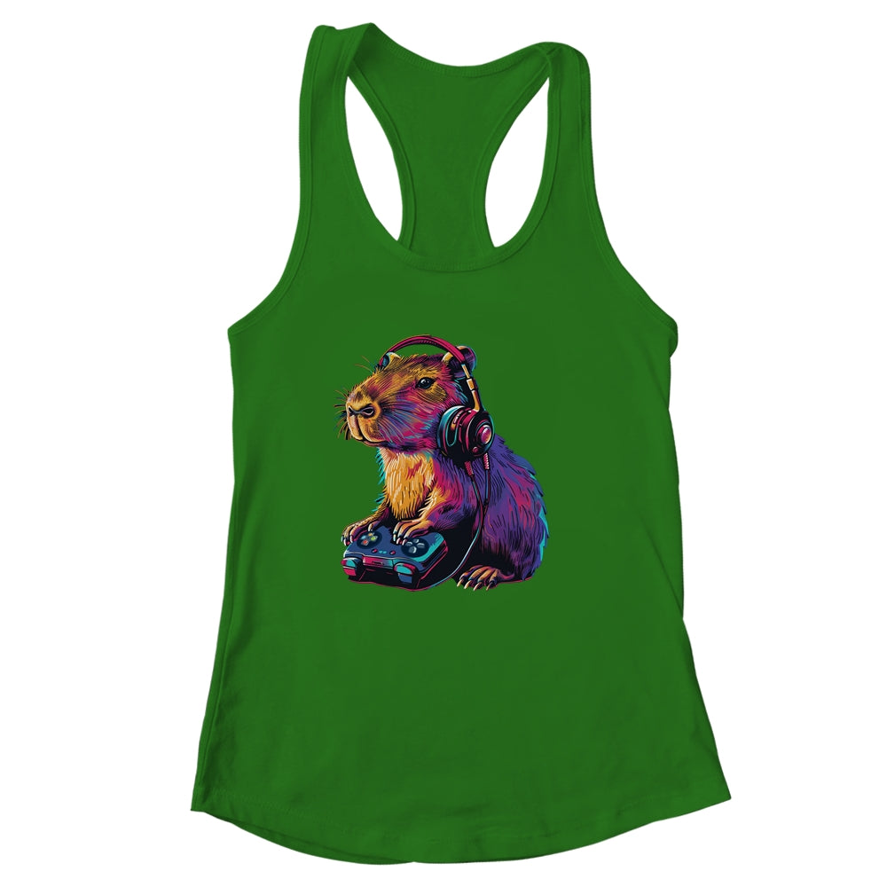 Capybara Funny Video Games Gamer Player Capybara Lover Shirt & Tank Top | siriusteestore