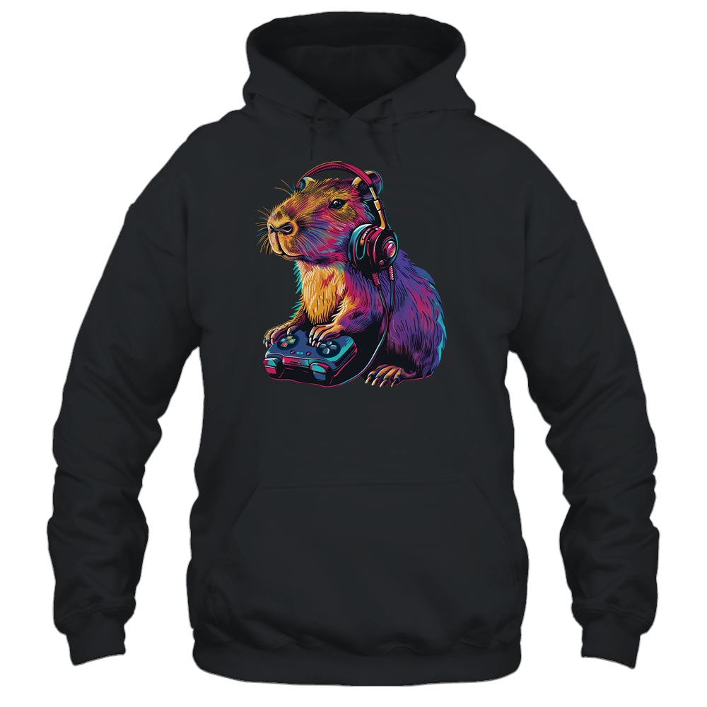Capybara Funny Video Games Gamer Player Capybara Lover Shirt & Tank Top | siriusteestore