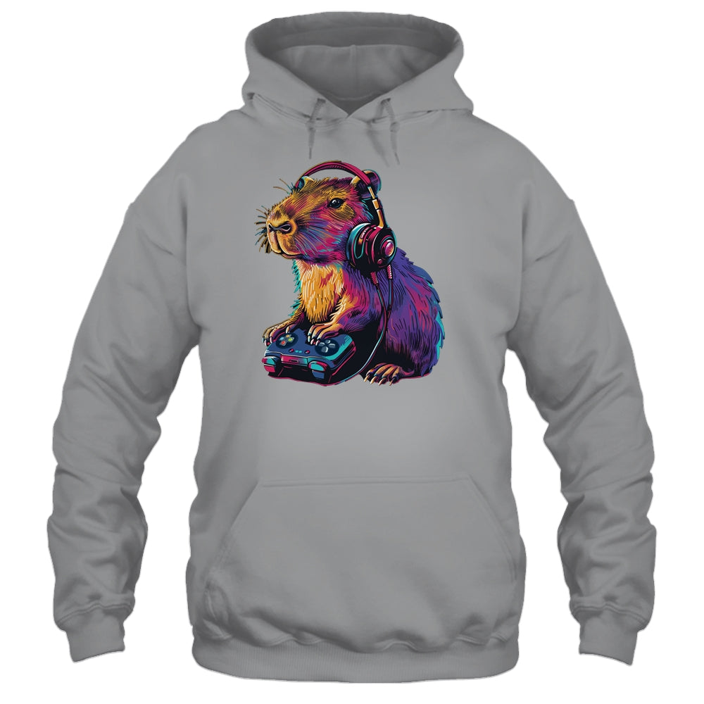 Capybara Funny Video Games Gamer Player Capybara Lover Shirt & Tank Top | siriusteestore