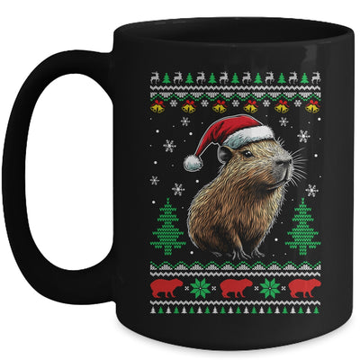 Capybara Santa Hat Ugly Christmas Capybara Lover Xmas Mug | siriusteestore