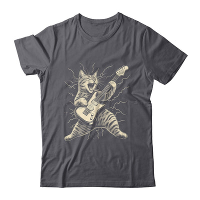 Cat Playing Guitar Rock Music Rock And Roll For Men Women Shirt & Hoodie | siriusteestore