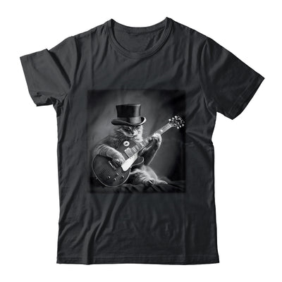Cat Playing Guitar Rock Music Store Funny Cat For Men Women Shirt & Hoodie | siriusteestore