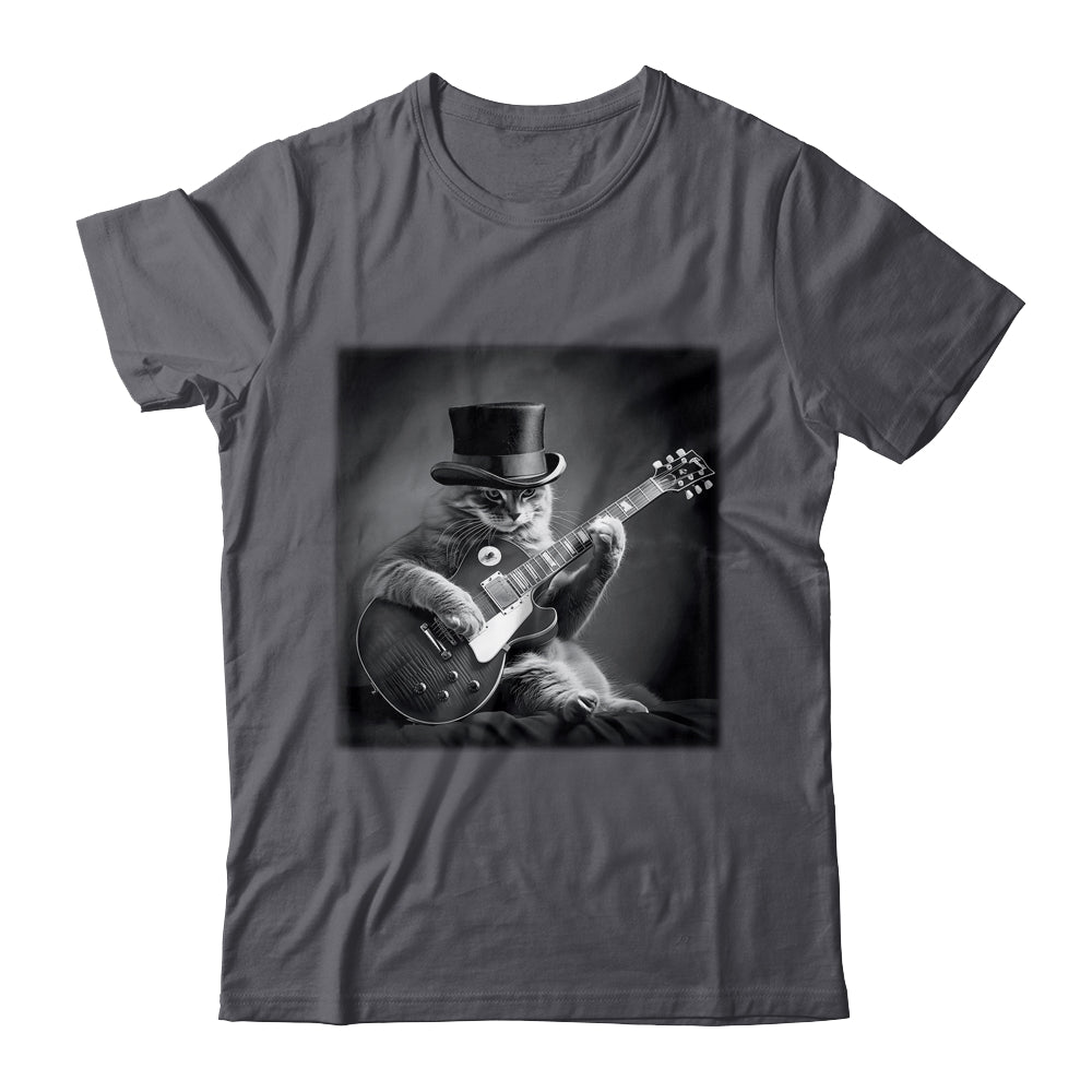 Cat Playing Guitar Rock Music Store Funny Cat For Men Women Shirt & Hoodie | siriusteestore