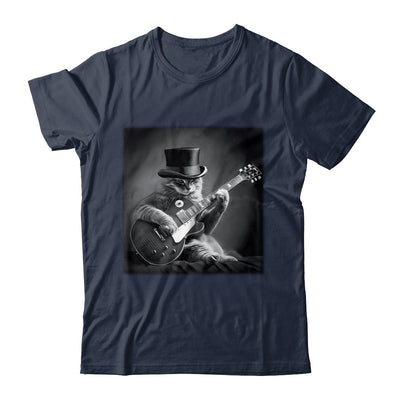 Cat Playing Guitar Rock Music Store Funny Cat For Men Women Shirt & Hoodie | siriusteestore