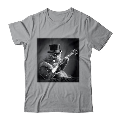 Cat Playing Guitar Rock Music Store Funny Cat For Men Women Shirt & Hoodie | siriusteestore