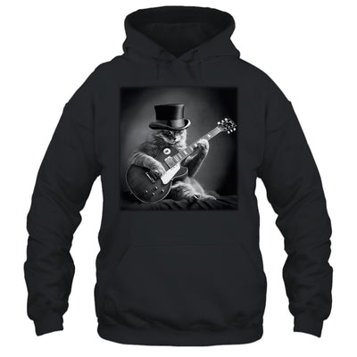 Cat Playing Guitar Rock Music Store Funny Cat For Men Women Shirt & Hoodie | siriusteestore