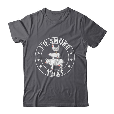 Chef Butcher BBQ Smoker I'd Smoke That Barbecue Pitmaster Shirt & Hoodie | siriusteestore