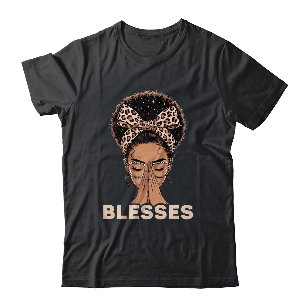 Christian Blessed Black Woman Praying Afro African American Shirt & Tank Top | siriusteestore