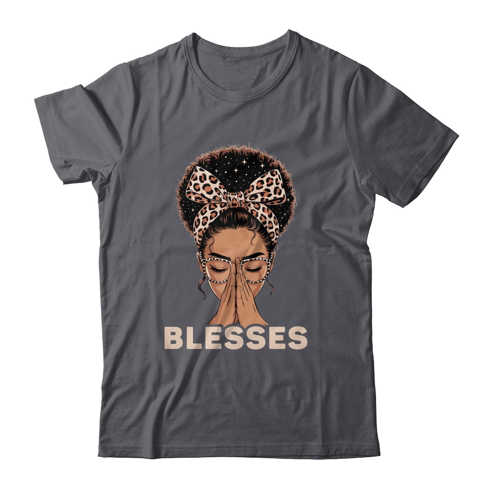 Christian Blessed Black Woman Praying Afro African American Shirt & Tank Top | siriusteestore