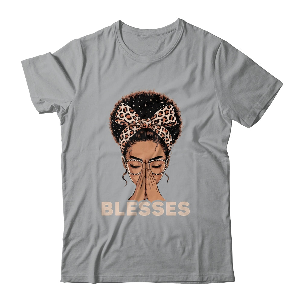 Christian Blessed Black Woman Praying Afro African American Shirt & Tank Top | siriusteestore
