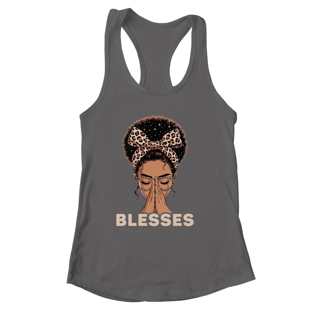 Christian Blessed Black Woman Praying Afro African American Shirt & Tank Top | siriusteestore