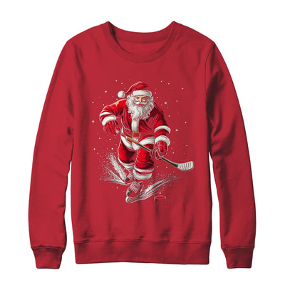Christmas Sports Santa Playing Ice Hockey Xmas Men Women Shirt & Sweatshirt | siriusteestore