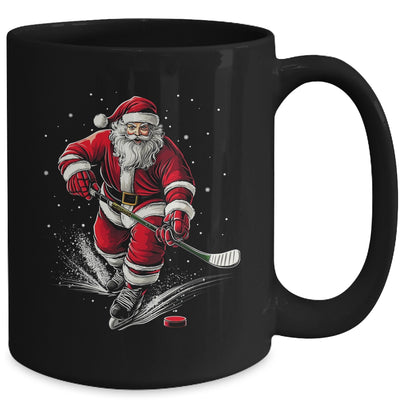 Christmas Sports Santa Playing Ice Hockey Xmas Men Women Mug | siriusteestore