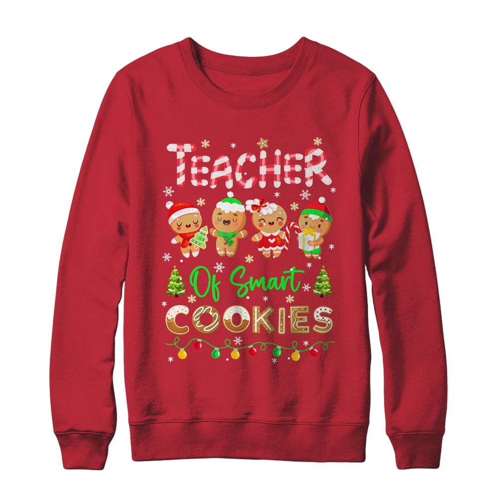 Christmas Teacher Of Smart Cookies Funny Cute Gingerbread Shirt & Sweatshirt | siriusteestore