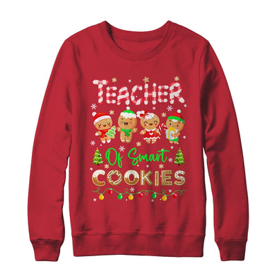 Christmas Teacher Of Smart Cookies Funny Cute Gingerbread Shirt & Sweatshirt | siriusteestore