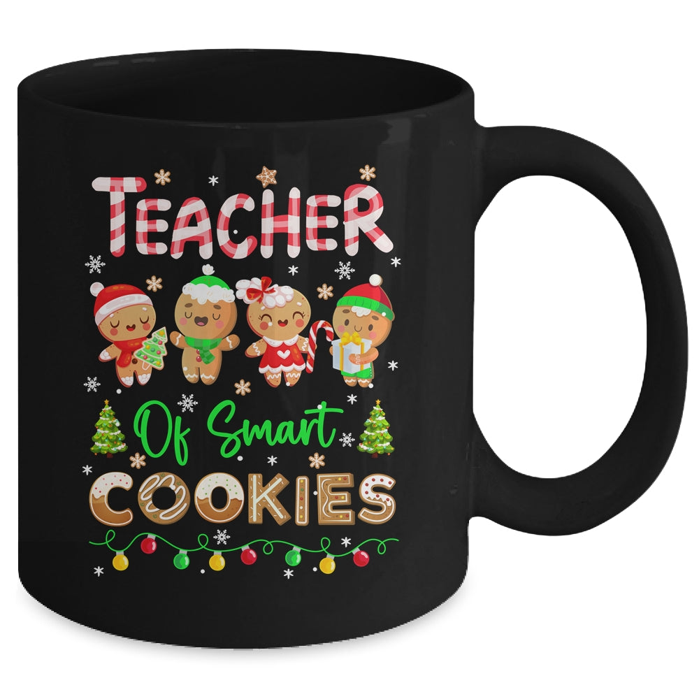 Christmas Teacher Of Smart Cookies Funny Cute Gingerbread Mug | siriusteestore