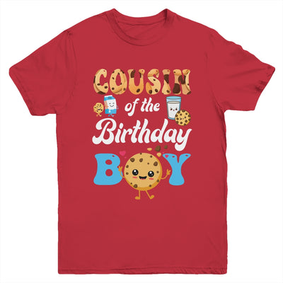 Cousin Of The Birthday Boy Milk And Cookies 1st Birthday Youth Shirt | siriusteestore