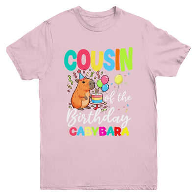 Cousin Of The Birthday Capybara Girl Bday Party Family Youth Shirt | siriusteestore