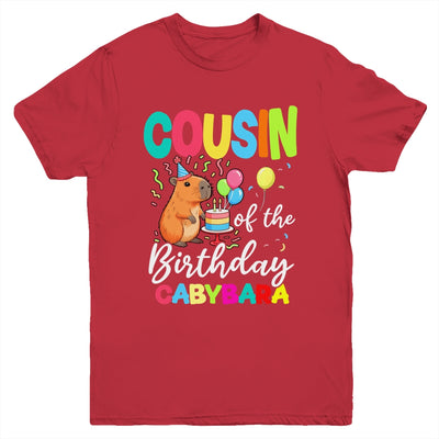 Cousin Of The Birthday Capybara Girl Bday Party Family Youth Shirt | siriusteestore