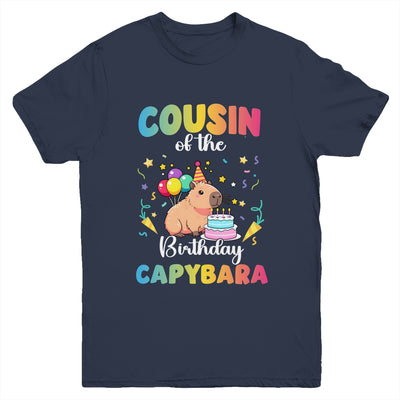 Cousin Of The Birthday Girl Capybara Bday Party Family Youth Shirt | siriusteestore