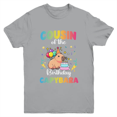 Cousin Of The Birthday Girl Capybara Bday Party Family Youth Shirt | siriusteestore