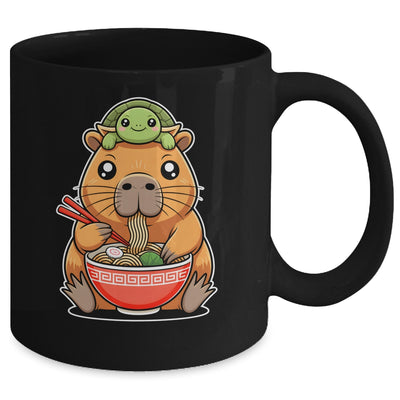 Cute Capybara And Turtle Backpack Ramen Kawaii Capibara Girl Mug | siriusteestore
