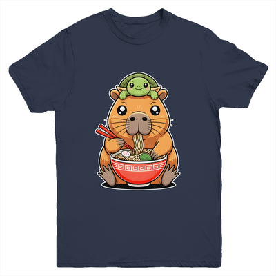 Cute Capybara And Turtle Backpack Ramen Kawaii Capibara Girl Youth Shirt | siriusteestore
