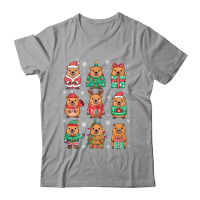 Cute Christmas Capybara Funny Family Xmas Men Women Kids Shirt & Sweatshirt | siriusteestore