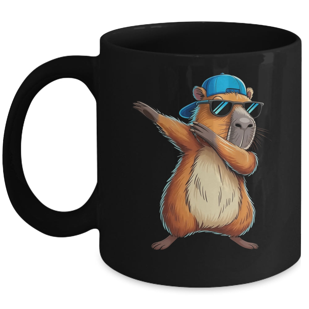 Cute Dabbing Capybara Boys Men Fun Capy Lover Kids Funny Mug | siriusteestore