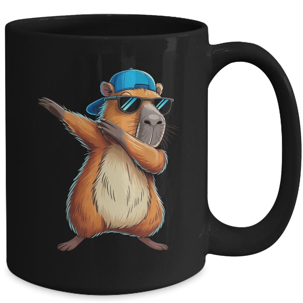 Cute Dabbing Capybara Boys Men Fun Capy Lover Kids Funny Mug | siriusteestore
