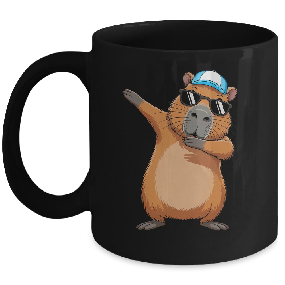 Cute Dabbing Capybara Boys Men Funny Capy Lover Kids Mug | siriusteestore