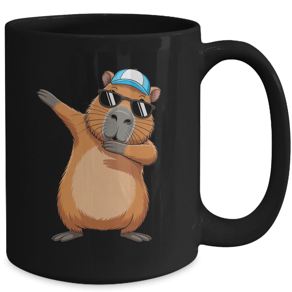Cute Dabbing Capybara Boys Men Funny Capy Lover Kids Mug | siriusteestore