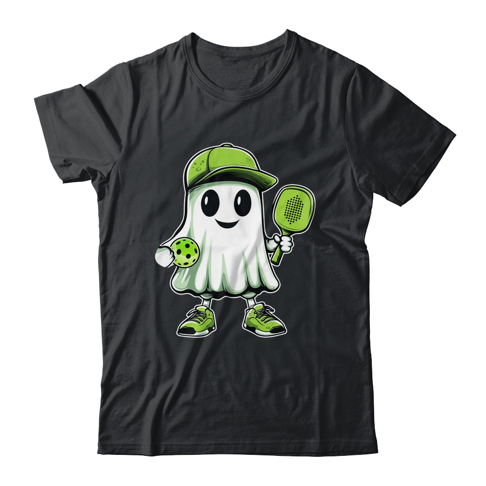 Cute Ghost Playing Pickleball Halloween Paddleball Funny Shirt & Hoodie | siriusteestore