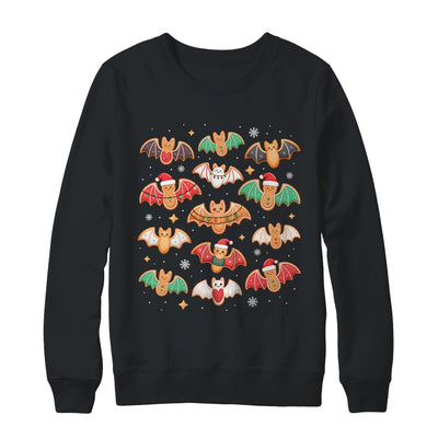 Cute Gingerbread Bats Spooky Christmas Cookie Graphic Shirt & Sweatshirt | siriusteestore