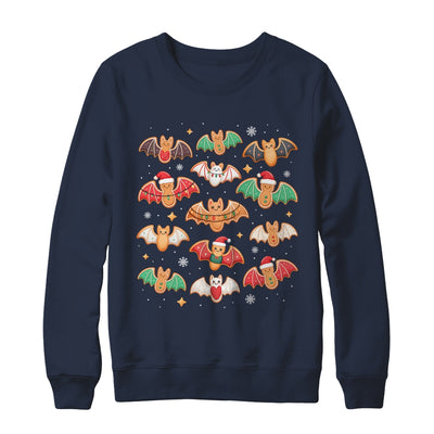 Cute Gingerbread Bats Spooky Christmas Cookie Graphic Shirt & Sweatshirt | siriusteestore