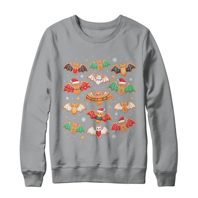 Cute Gingerbread Bats Spooky Christmas Cookie Graphic Shirt & Sweatshirt | siriusteestore