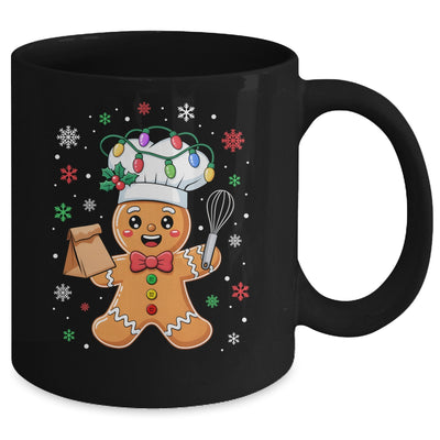 Cute Gingerbread Man Baker Funny Christmas Chef Bake Cookies Mug | siriusteestore