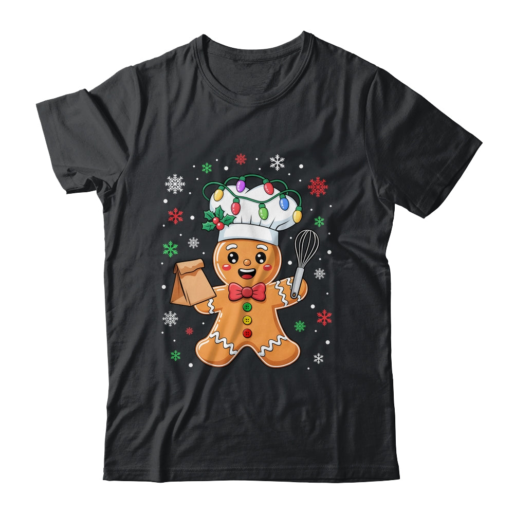 Cute Gingerbread Man Baker Funny Christmas Chef Bake Cookies Shirt & Sweatshirt | siriusteestore