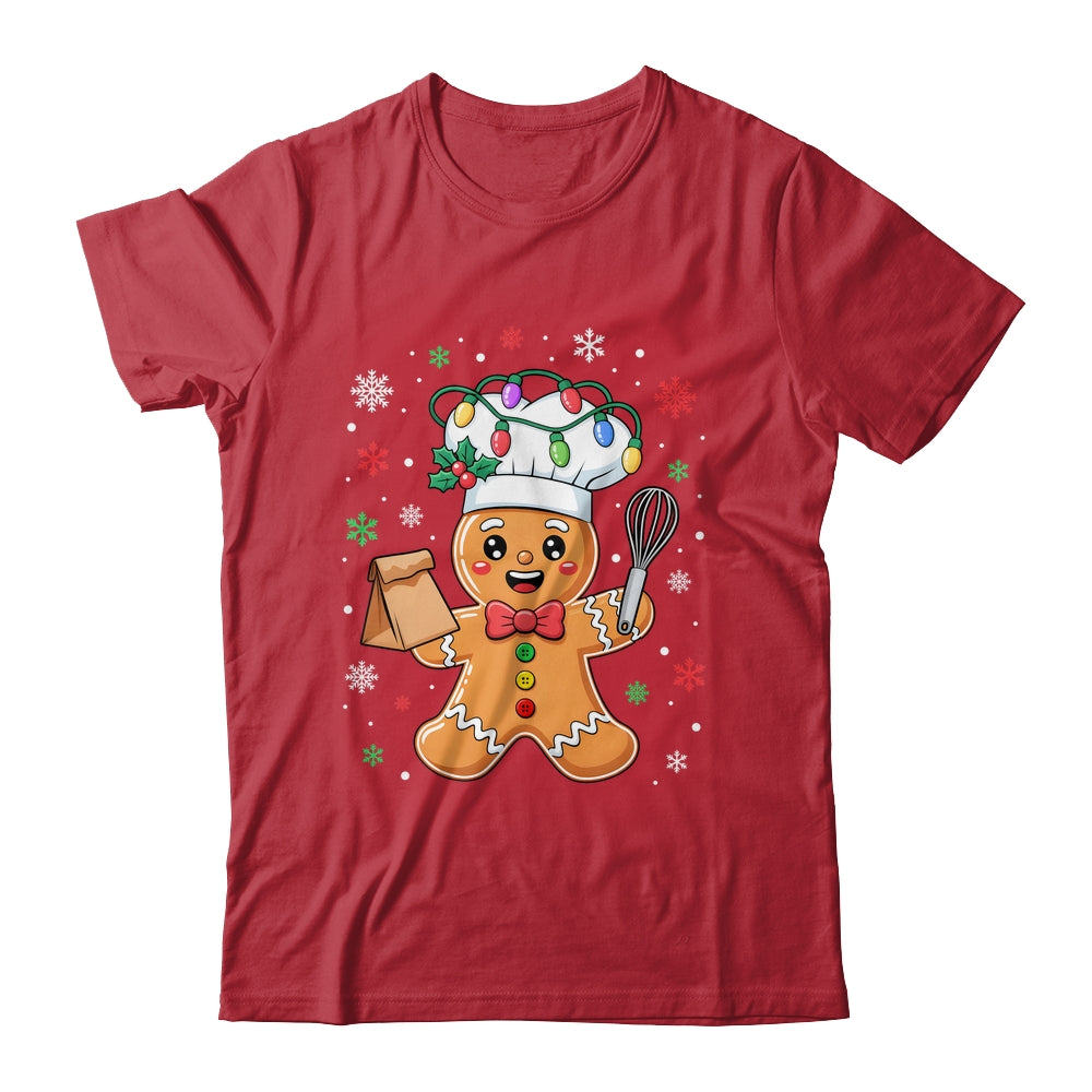 Cute Gingerbread Man Baker Funny Christmas Chef Bake Cookies Shirt & Sweatshirt | siriusteestore