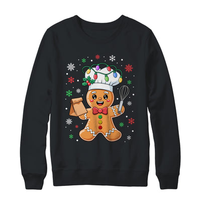 Cute Gingerbread Man Baker Funny Christmas Chef Bake Cookies Shirt & Sweatshirt | siriusteestore