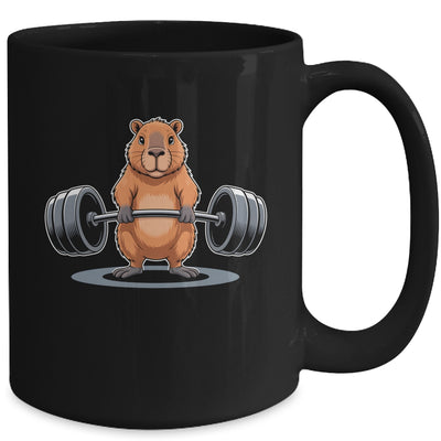 Deadlift Capybara Funny Fitness Capy Lover Men Women Kids Mug | siriusteestore