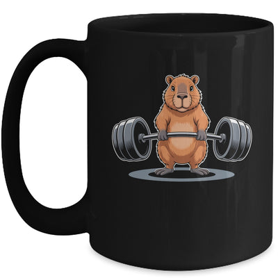 Deadlift Capybara Funny Fitness Capy Lover Men Women Kids Mug | siriusteestore