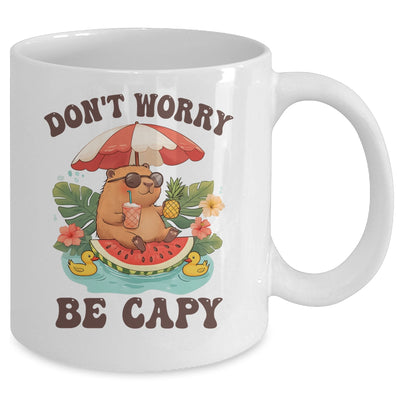 Dont Worry Be Capy Funny Capybara Youth Women Boys Kids Mug | siriusteestore