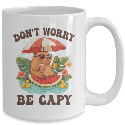 Dont Worry Be Capy Funny Capybara Youth Women Boys Kids Mug | siriusteestore