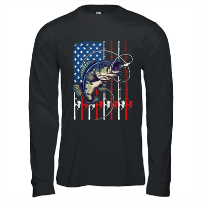 Fishing Art For Men Women American Flag USA Fishing Lover Shirt & Hoodie | siriusteestore