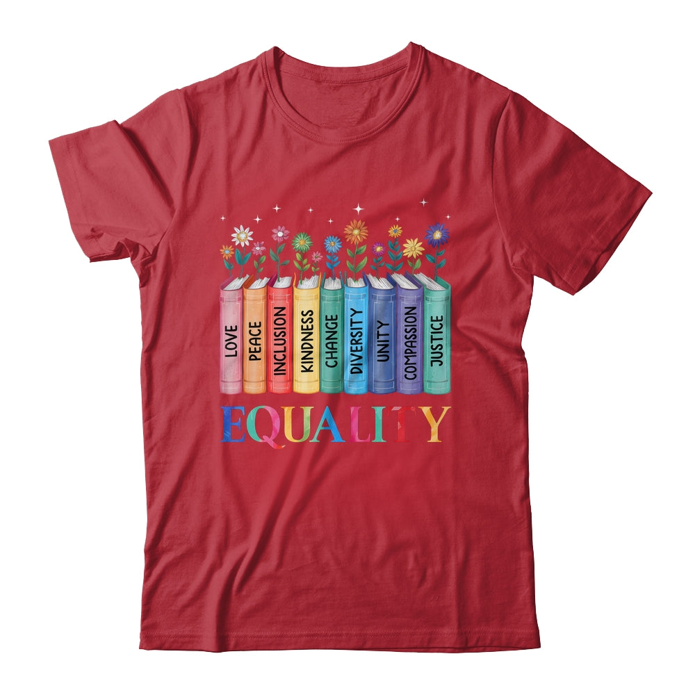 Floral Book Equality Human Rights Social Justice Peace Love Shirt & Hoodie | siriusteestore