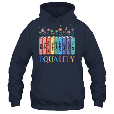 Floral Book Equality Human Rights Social Justice Peace Love Shirt & Hoodie | siriusteestore